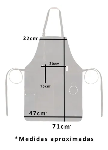 Pechera/ Delantal Experto Dark Bordado Dieciochero