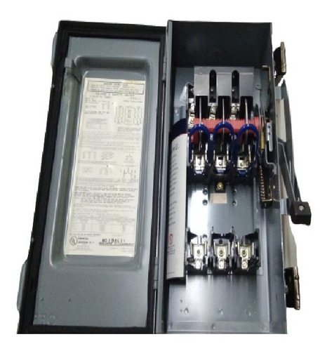 Interruptor De Seguridad T/pesado 3p 60a Mod H362a Mca Sd