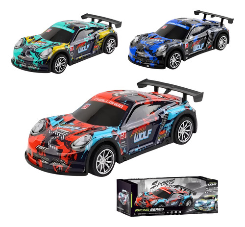 Carro A Control Remoto Recargable Luces Led Alta Velocidad