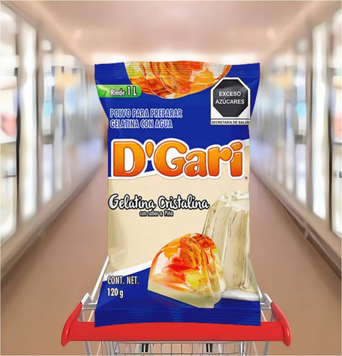 Dgari® 3 Gelatinas De Agua Cristalina Sabor Piña Wow