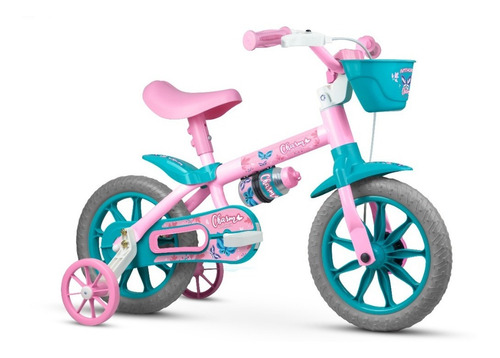 Imagem 4 de 5 de Kit Bicicleta Infantil Charm + Capacete Infantil Nathor