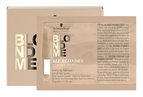 Blondme Shots De Vitamina C 5*5gr Sachets Detox 25 Ml