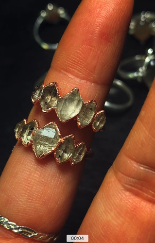 Anillo Corona De Herkimer- Varios Talles Listos Para Enviar