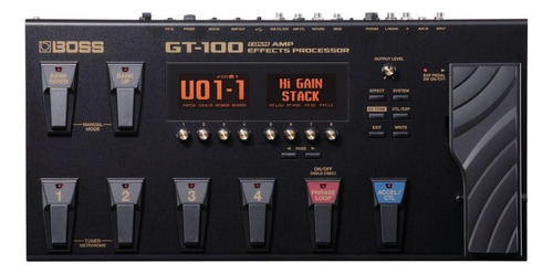 Pedaleira Multi Efeito Para Guitarra Gt 100 Boss