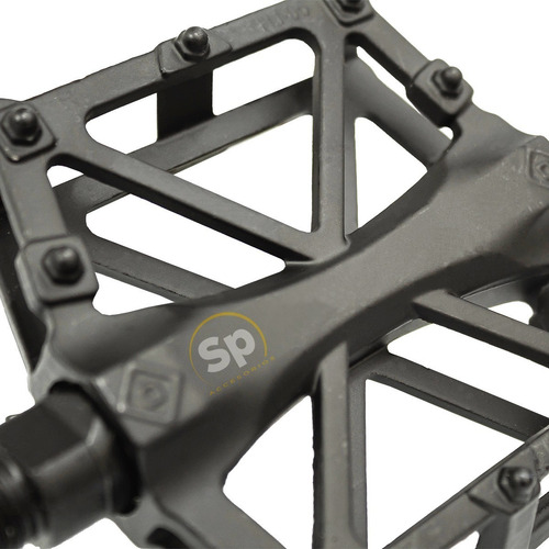 Imagen 6 de 8 de Pedales Bicicleta Bmx Mtb Polímero Eje Acero Reflector 9/16