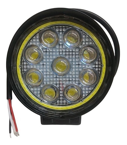 Exploradora Redonda 9 Led 27w 12v 24v Ojo Angel 115mm