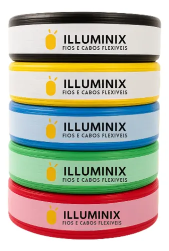 Cabo Flexivel 1,5mm Rolo Com 100 Metros 750v Unipolar