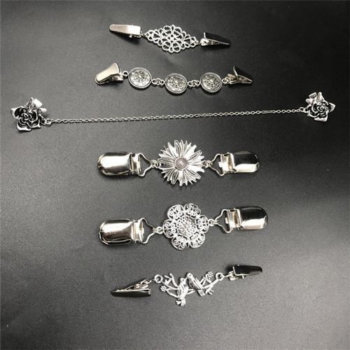 6 Elegantes Clips For Suéteres, Camisas, Broches Y Vestidos