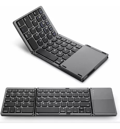 Teclado Inalámbrico Portátil Conexión Bluetooth Plegable