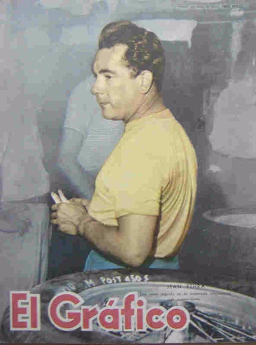 El Grafico 1953 Automovilismo Jean Berha Poster P Perez Box