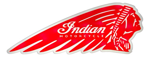 Indian Motorcycles Lampara Led Taller Mecanico Garage Decora