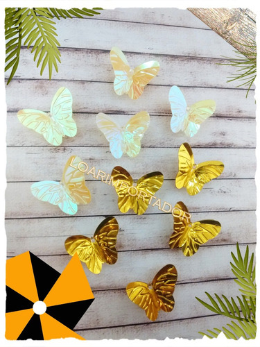 Mariposas Tornasolada Deco Invitaciones Surtidas X100