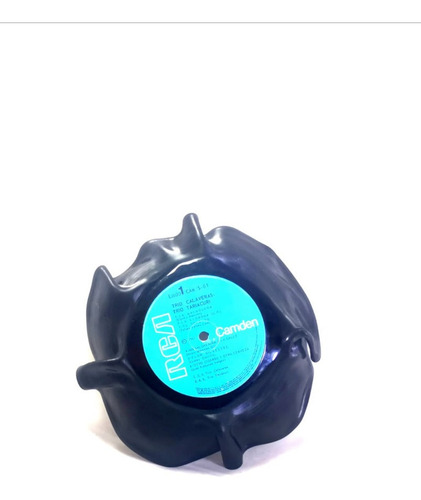 Imagen 4 de 4 de Dulcero Recipiente Horneado De Disco De Acetato Reciclado