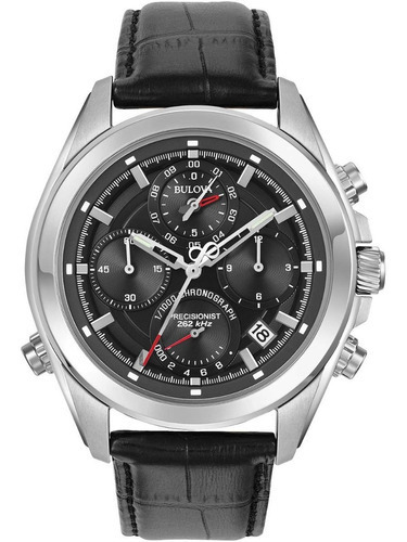 Bulova Precisionist Chronograph Black Acero 96b259 Diego Vez