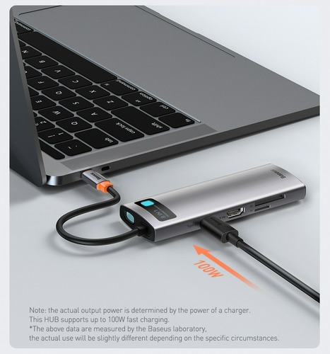 Baseus Ancoragem Usb C Adapter 8 Em 1 Hdmi 4k