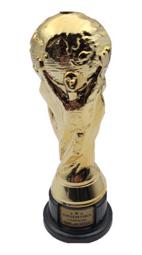 Copa Del Mundo Plástico Metalizada Cotillón - 25cm Aprox.