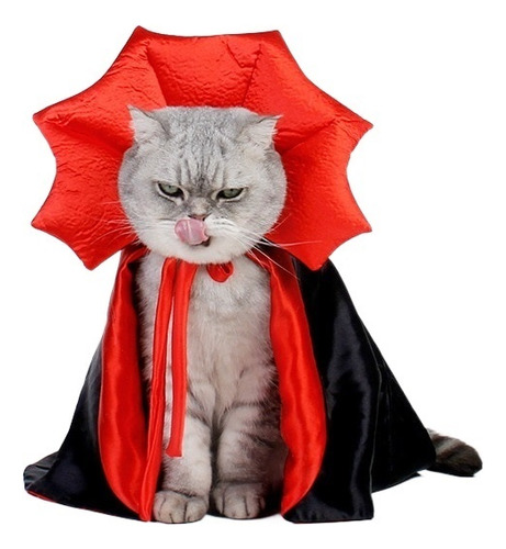 Bonitos Disfraces De Halloween Para Mascotas,capa De Vampiro