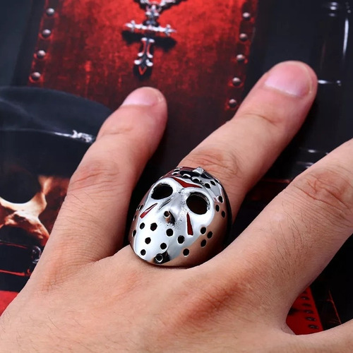 T Friday The 13th - Anillo Mascara Jason Voorhees Viernes 13