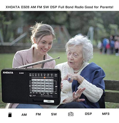 Xhdata D328 Radio Portátil Fm Am Sw Band Reproductor De Mp3