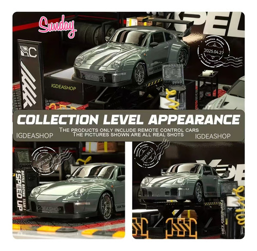 Coche Rc Poscha 911gt3rs Turbotoys 1:24 High Speed Drift Abs De Alto Rendimi,carro Control Remoto