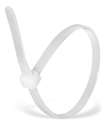 Cincho De Nylon Color Natural 2.5 X 100mm 100pzs Thorsman Color Blanco