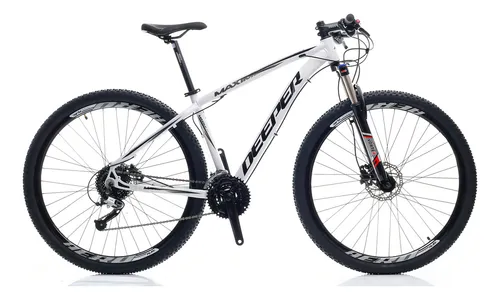 comprar Bicicleta Aro 29 Deeper Shimano - Branco 21 - 24v Freio Hidráulico Suspensão Com Trava Cubos De Alumínio K7 Com Rolamento Blindado