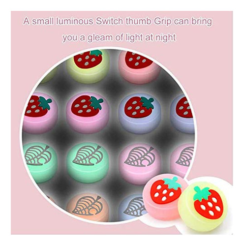 Luminous Thumb Stick Grips Pack Para Switch Lite Y Joy-con