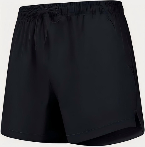 Traje De Baño Hombre Natacion Playa Short Rapido Secado Negro L