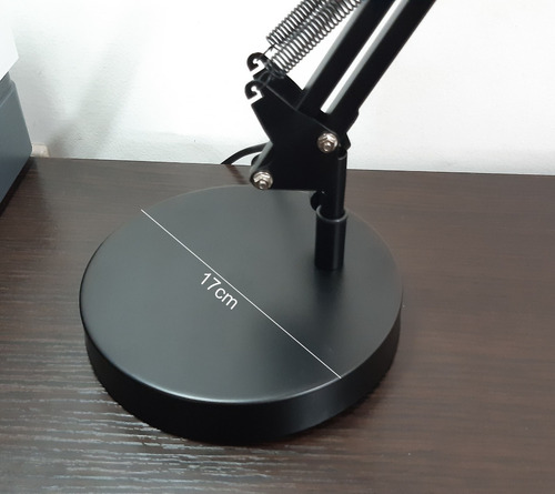 Imagen 5 de 5 de Lampara De Mesa Escritorio Brazo Flexible Metal