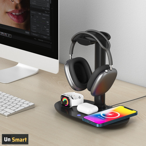 Base De Carga Inalam 4 En 1 Para iPhone AirPods Apple Watch