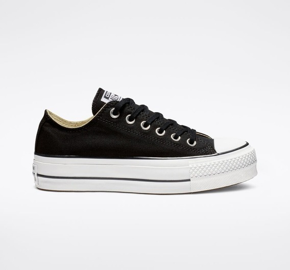 opruiming > converse plataforma negras mercadolibre