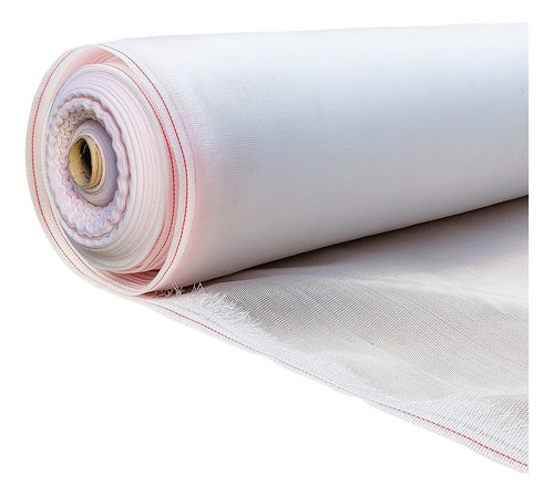 Tela Branca 50 Mesh 1x16m Para Hortas Viveiros Estufas