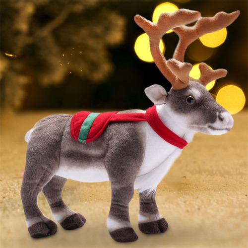 Muñeco De Alce De Peluche De Reno De Navidad, 42cm
