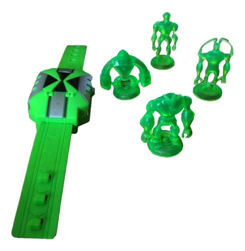 Juguete Reloj Pulsera Omnitrix Ben 10 Brazalete Con Lanzador Verde