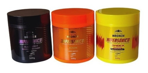 Kit 3 Hipersônicos - 1 Tradicional 1 Xenon 1 Shock Capilar