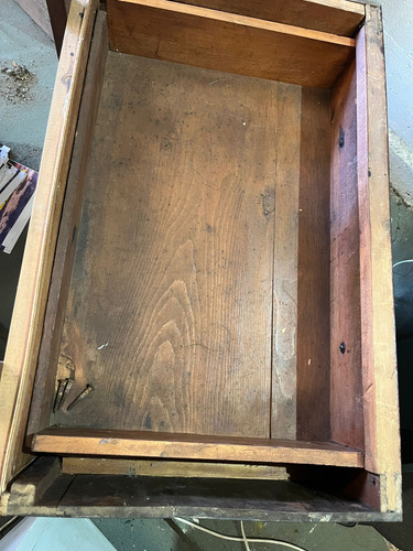 Antiguo Excelente Lavado Madera Mueble Marmol (Usado)