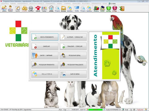 Software Clinica Veterinária Vacina Financeiro 3.0 Fpqsystem