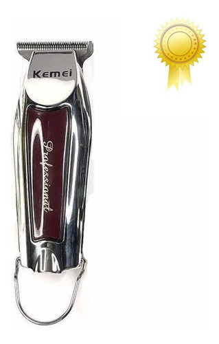 Maquina Acabamento Detalhe Cabelo Barba Sem Fio Kemei 9163