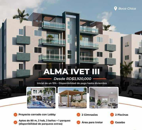 Alma Ivet Iii, Apartamento En Boca Chica