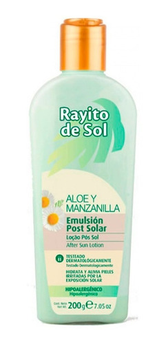 Rayito De Sol Emulsión Post Solar 200 G Aloe Y Manzanilla