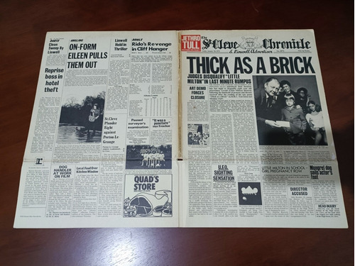 L P  Jethro Tull - Thic As A Brick  1era. Edición Usa  1.972