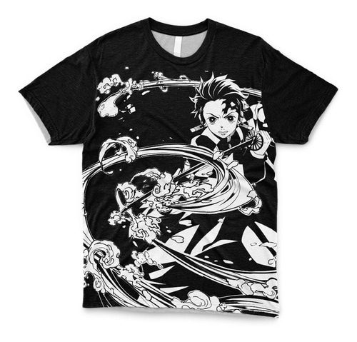 Imagen 1 de 6 de Remera Fullprint - Anime Cod:213 Kimetsu No Yaiba