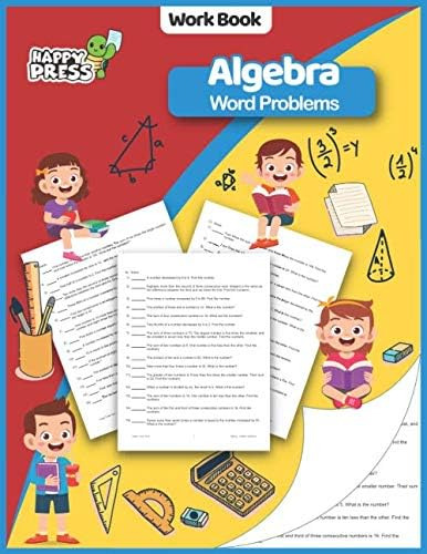 Libro: Algebra Word Problems: Algebra Word Problem Workbook