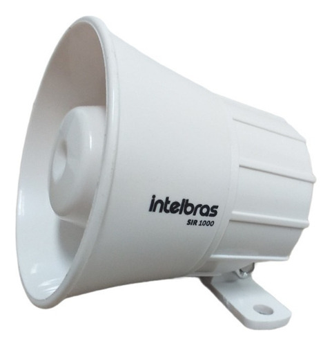 Sirene Com Fio Intelbras Sir 1000 105db Branca Para Alarmes