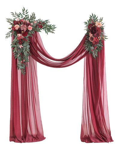 Serra Flora Arco Boda Kit Cortina 4  2 Arreglo Floral Para