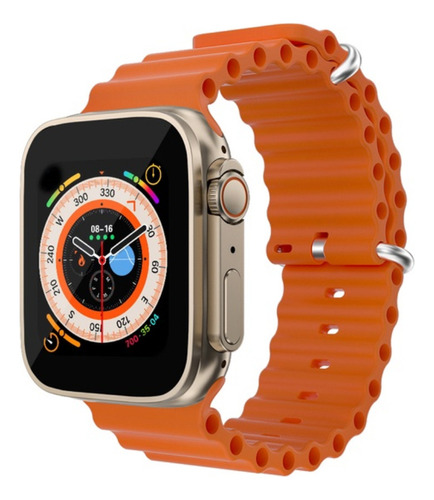 Smartwatch Serie 8 Ultra K800 Reloj Inteligente 49mm 2pulzo Color De La Caja Naranja