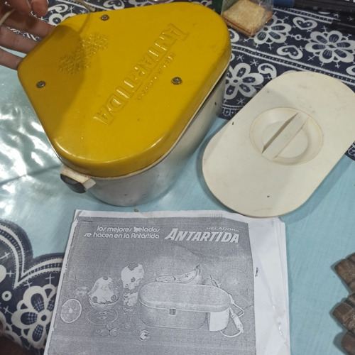 Imagen 1 de 4 de Heladora Electrica Antartida Helados Caseros Manual Fotocop