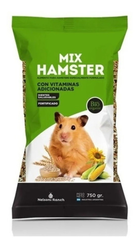 Mix Hamster Alimento Balanceado 750gr Semillas Nelsoni Ranch