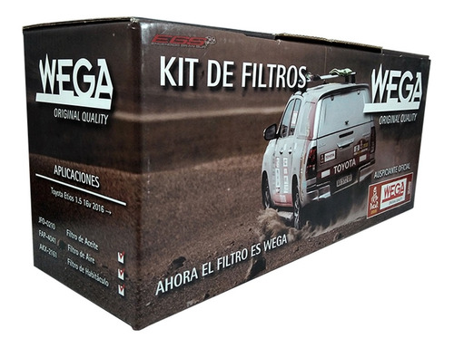 Kit De Filtros Toyota Etios New 1.5 16v 2016 Egs 82