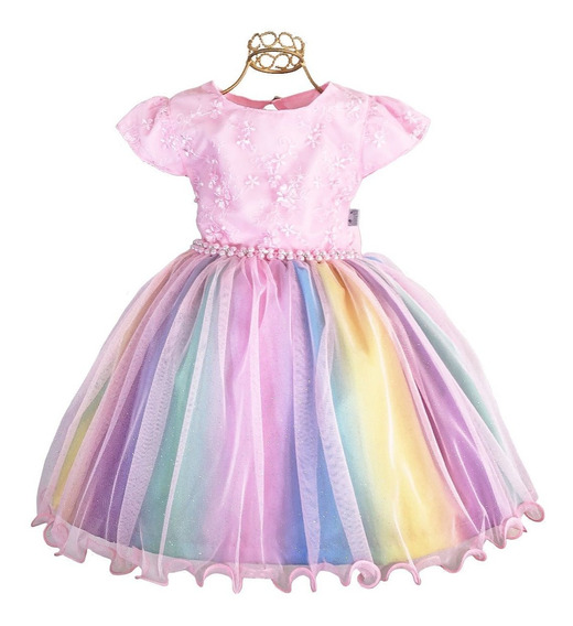 vestido de criança colorido